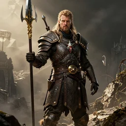 Breathtaking comic book style of Terry crews portrayed as a Dungeons and Dragons berserker