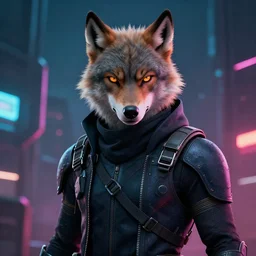 portrait super hero wolf ninja 🐺 young, style artstation, style greg rutkowsk, ciberpunk, comic art book, biopunk, octane render, unreal engine 6, epic game graphics