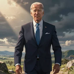 Joe Biden as anime villain