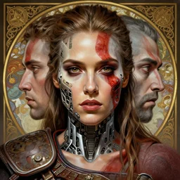 symmetry!! portrait of jessica alba in the style of god of war, machine parts embedded into face, intricate, elegant, highly detailed, digital painting, artstation, concept art, smooth, sharp focus, illustration, art by artgerm and greg rutkowski and alphonse mucha, 8 k