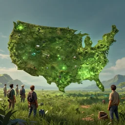 photo the last us environement part 2 field 4 k rtx hdr volume light glow conpcet studio matte painting digital illustration fanart artstation by eytan zana and balazs agoston, jad saber and aaron limonick and pablo dominguez and florent lebrun and robby johnson