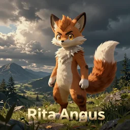 a fursona, by rita angus