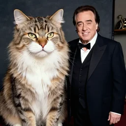 danny devito and an oversized cat
