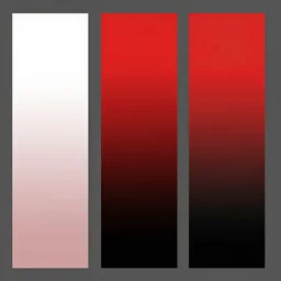 vertical gradient of 3 colors: #ffffff #ff0000 #333333, nice gradient of white, red and black color, realistic color mix, photoshop gradient tool screenshot, color palette example, Art station, learn how to mix paint tutorial