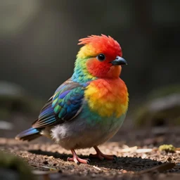a cute 🐤 with 🌈 fuzz