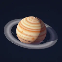 solar system isometric scientifically accurate
