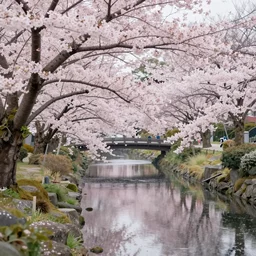 Beautiful Photo art of sakura garden, Japan, magical summer, trending on artstation, 50mm, by Noah Bradley