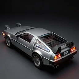 back to the future delorean, concept design by scott robertson