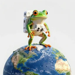 a frog 🐸 as a astronaut standing top of the earth 🌎, au naturel, hyper detailed, digital art, trending in artstation, cinematic lighting, studio quality, smooth render, unreal engine 5 rendered, octane rendered, art style by kurzgesagt and nixeu and kim jung gi and greg rutkowski