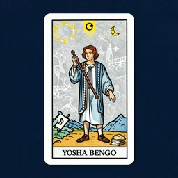 Yoshua Bengio on the Tarot card. Illustration by preraphaelists