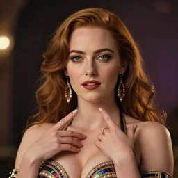 a photorealistic portrait of actress emma stone dressed as a belly dancer, inspired by belly dancer on youtube, arabian night, bellydancers, volumetric lightening, octane render, high quality, fully detailed, 4 k, in focus sharp face with fine details, her fingers by albrecht durer, alphonse mucha, masterpiece, stunning