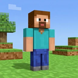 minecraft in modern colours by Noah Bradley