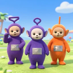 The teletubbies on Super Smash bros ultimate, Nintendo switch