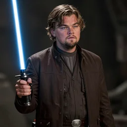 leonardo dicaprio as anakin skywalker in star wars, 8 k resolution, cinematic lighting, anatomically correct, realistic a scene from the film