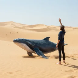 🐋🐳 in desert, photography by bussiere rutkowski andreas roch