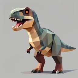 ui art of low poly portrait of t - rex, clean vector art by lois van baarle, ilya kuvshinov, kilian eng,