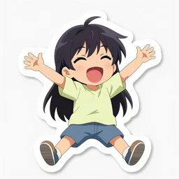 Euphoric anime png sticker