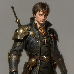 detailed portrait of harry potter as doomguy, fantasy, military, dieselpunk, intricate, elegant, highly detailed, digital painting, artstation, concept art, matte, sharp focus, illustration, art by aenaluck, artgerm and roberto ferri and greg rutkowski, epic fantasy, digital painting