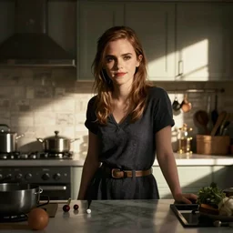 emma watson in the kitchen, where she belongs
