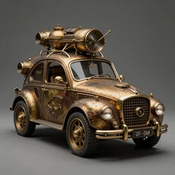 car in the style of steampunk ーーーーーーcubismーーーーーー