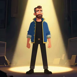 saul goodman in the cyberpunk : edgerunners, cartoon image