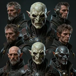 8 k headshot portrait of scary godlike masked and futuristic orc psychonaut by craig mullins, ilya kuvshinov, krenz cushart, epic, german engineering, artgerm trending on artstation by edward hopper and dan mumford and wlop and rutkovsky, beksinski carl spitzweg moebius and tuomas kocar, intricate artwork by caravaggio, unreal engine