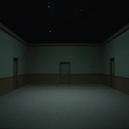 wes anderson cinematography, cosmic horror, scene from a wes anderson film, interior liminal space, stars and void of space, horror, atmospheric haze, film. film still, 1 6 mm cinematography. edward hopper