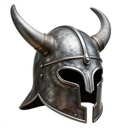 viking helmet, high detail macro photography, isolated on a pure white background, centered, entire object in frame, sharp focus, soft studio lighting