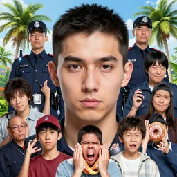 🫂👮🦠🫂🌴👪👏🤬🍩, professional photography, highly detailed, stunning lighting, artstation, realistic face and anatomy, by akira toriyama and ilya kuvshinov and takehiko inoue and kim jung gi and karl kopinski and thomas kinkade and greg rutkowski