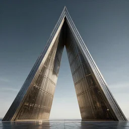 a massive triangle portal door gateway to a different dimension, 8 k, octane render