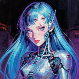 palette knife glitch artwork of a cybernetic princess, sharp focus, by james jean, by rossdraws, frank franzzeta, sakimichan, mcbess, rutkowski