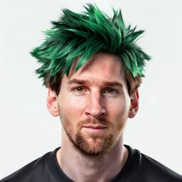 highly detailed portrait of messi with spikey green hair in my hero academia stephen bliss 8 k ferdinand knab makoto shinkai and lois van baarle anime key visual big eyes by akira toriyama fantasy art by greg rutkowski shonen art style by kohei horikoshi official media in one punch man in hunter x hunter