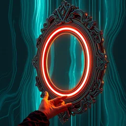mirror by artstation, deviantart, artfol, artslant artbox, cgsociety, gfxartist, artful, zatista, artpal, instagram, blendernation, frank stella, beeple, giger, kopera, zawadzki, synth - wave, hyperrealism, futurism 4 k, octane render