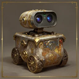 johnny 5, deep focus, d & d, fantasy, intricate, elegant, highly detailed, digital painting, artstation, concept art, matte, sharp focus, illustration, hearthstone, art by artgerm and greg rutkowski and alphonse mucha
