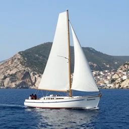 a boat sailing to gibraltar, photorealistic, 1 4 k hd quality, highly detailed, vibrant, more coherent, super high quality, hyper realistic