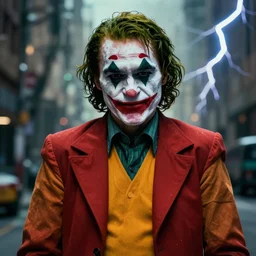 Portrait of Joker wearing a San Francisco 49ers shirt, ultradetailed, cinematic lightning, trending on artstation, concept art