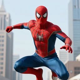 spiderman wearing captain america suit, photo