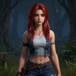 an insanely detailed realistic depiction of beautiful jodi from stardew valley, in the style of peter mohrbacher, artgerm, dramatic lighting and composition, octane render, trending on artstation, concept art 8 k