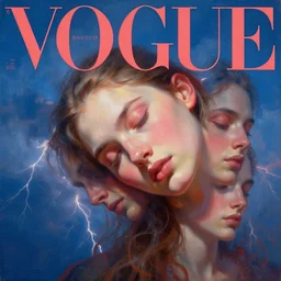 3 d, sci - fi, morning, sleepy fashion model face, sun, cinematic, lightning clouds, vogue cover style, stanley kubrick, light red and deep blue mood, realistic painting, intricate oil painting, high detail, figurative art, multiple exposure, poster art, 3 d, by tooth wu and wlop and beeple and greg rutkowski