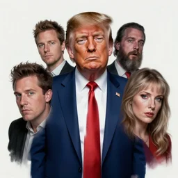 portrait, nightmare anomalies, donald trump by dariusz zawadzki, kenneth blom, mental alchemy, james jean, pablo amaringo, naudline pierre, contemporary art, hyper detailed