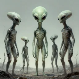 360 photo of alien creatures, Les Edwards, Zdzislaw Beksinski, Carl Gustav Carus, John Harris, Michal Karcz, Zhang Kechun, Mikko Lagerstedt, Scott Listfield, Steven Outram, Jessica Rossier