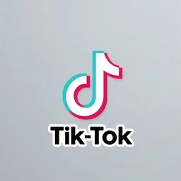 tik-tok logo new logo design, colorful, psychedelic, octane