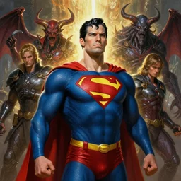 portrait of superman by hr giger, greg rutkowski, luis royo and wayne barlowe as a diablo, resident evil, dark souls, bloodborne monster