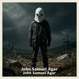 a personification of the imposter from amongus in the style if John Samuel Agar