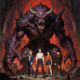 realistic detailed image of Giant Claw Monster by Ayami Kojima, Amano, Karol Bak, Greg Hildebrandt, and Mark Brooks, Neo-Gothic, gothic, rich deep colors. Beksinski painting, part by Adrian Ghenie and Gerhard Richter. art by Takato Yamamoto. masterpiece