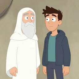 god and jeffery, cartoon animation by darkmatter 2 5 2 5