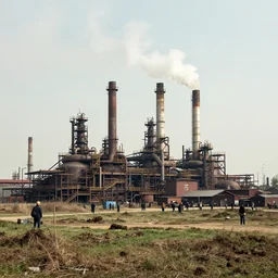 industrial revolution, landscape, factories, smoke, people, focal point factory