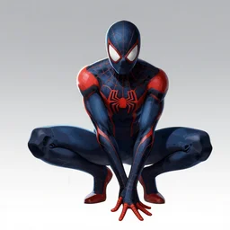 cyberpunk spiderman robot ninja illumination ray tracing hdr fanart arstation by sung choi and eric pfeiffer and gabriel garza and casper konefal