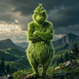 a film poster of the grinch with Nicolas cage