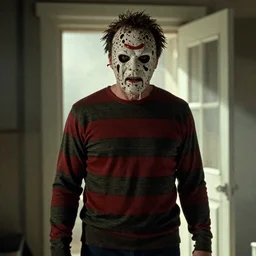 film still of tom selleck as freddy krueger in a nightmare on elm street, 4 k